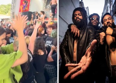 Duda Salabert participa de mosh pit do Black Pantera durante show em MG