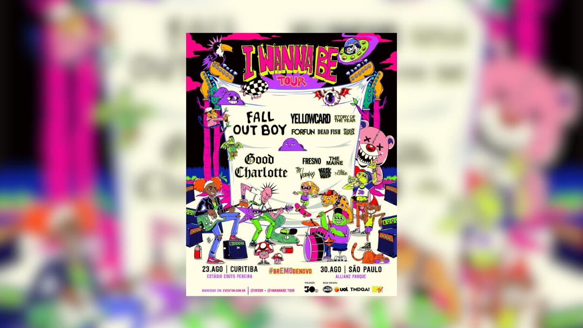 I Wanna Be Tour divulga lineup com Fall Out Boy, Good Charlotte, Yellowcard e mais