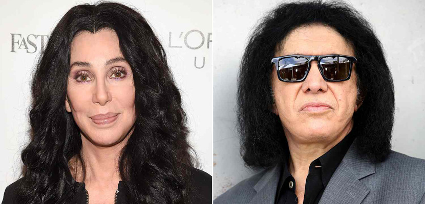 Quando namorou Cher, Gene Simmons não queria aparecer em público sem maquiagem do KISS