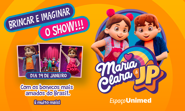 Maria Clara & JP invadem o Espaço Unimed com o show “Brincar e Imaginar”