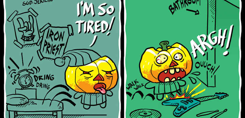 Helloween cria charge e apresenta o protagonista da brincadeira, Pumpkin Joe